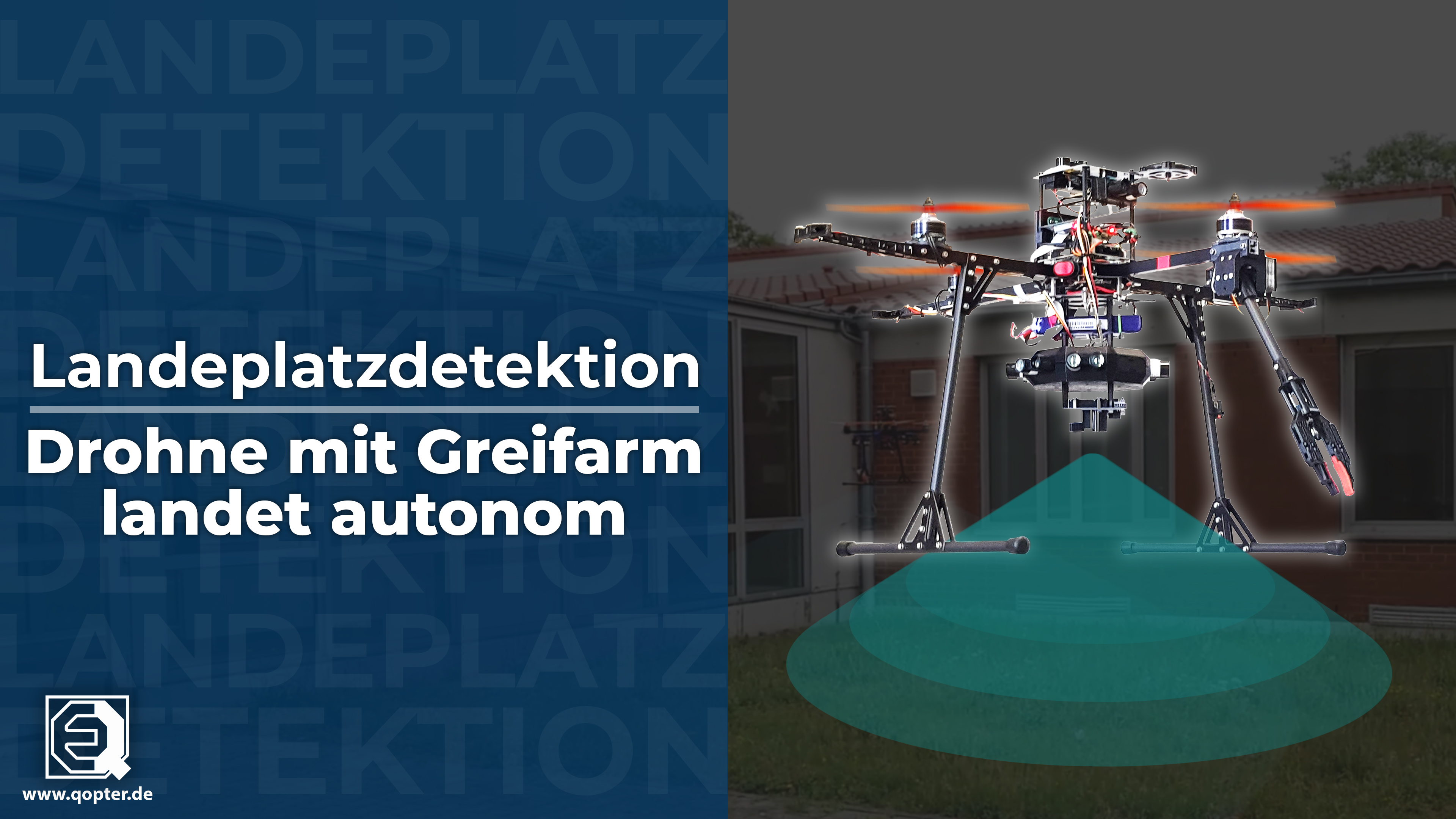 Landeplatzdetektion - Drohne landet völlig autonom